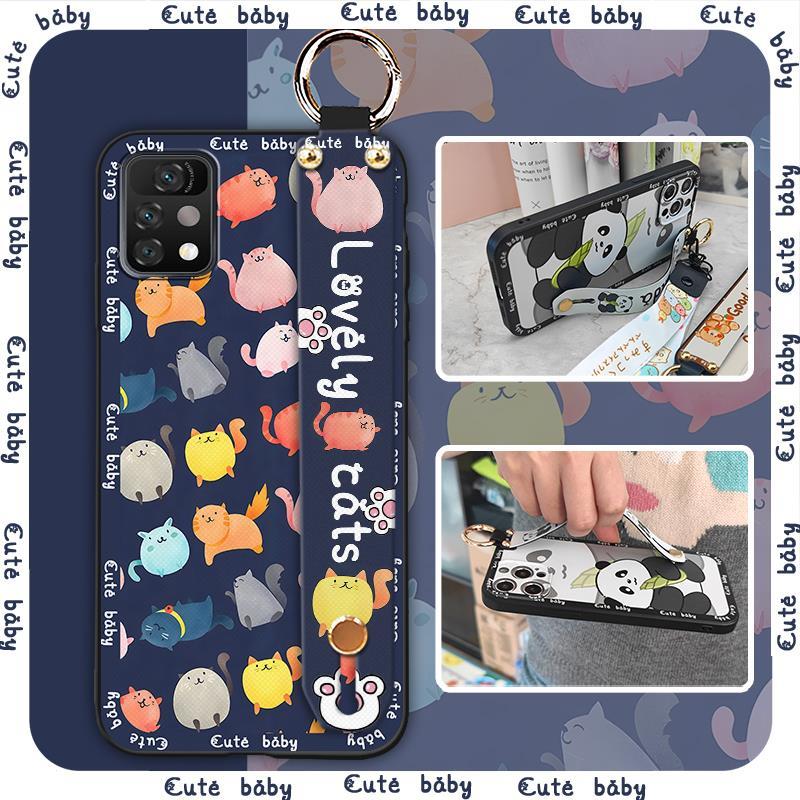 Wristband Back Cover Phone Case For UMIDIGI A11 Pro Max Waterproof Fashion Design Durable Phone Holder Soft case Lanyard