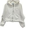 Prada White 138590 Triangle Crop Zip-Up Parka Jacket M whiteUsed