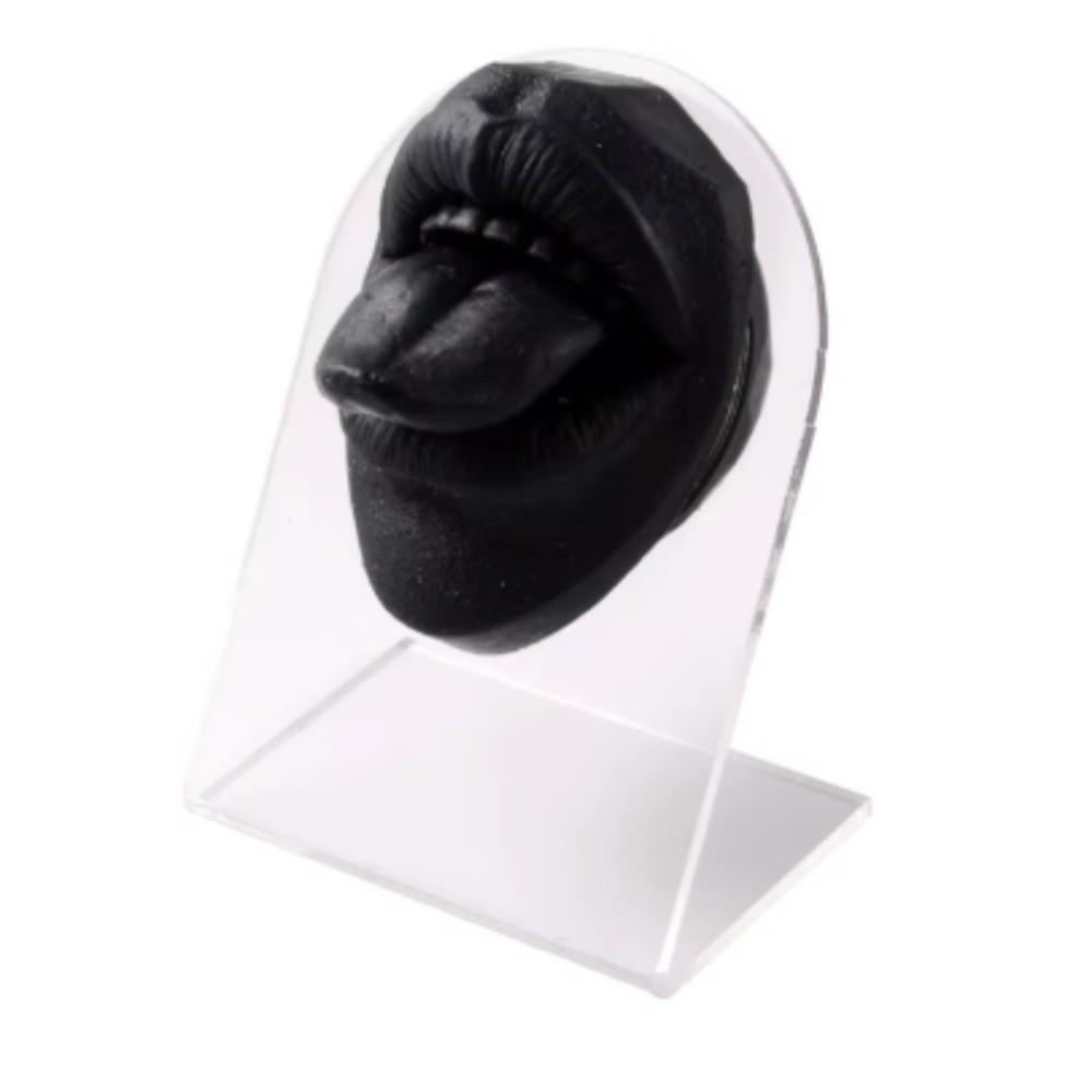 Lightweight Tongue Piercing Model Silicone Lip Stud Display Stand Lips and Tongue Model Crafts DIY