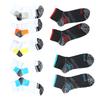 6 Pairs Short Sports Socks Sweat Absorption Breathable High Elasticity Compression Socks for Men Women Color Mixed Free