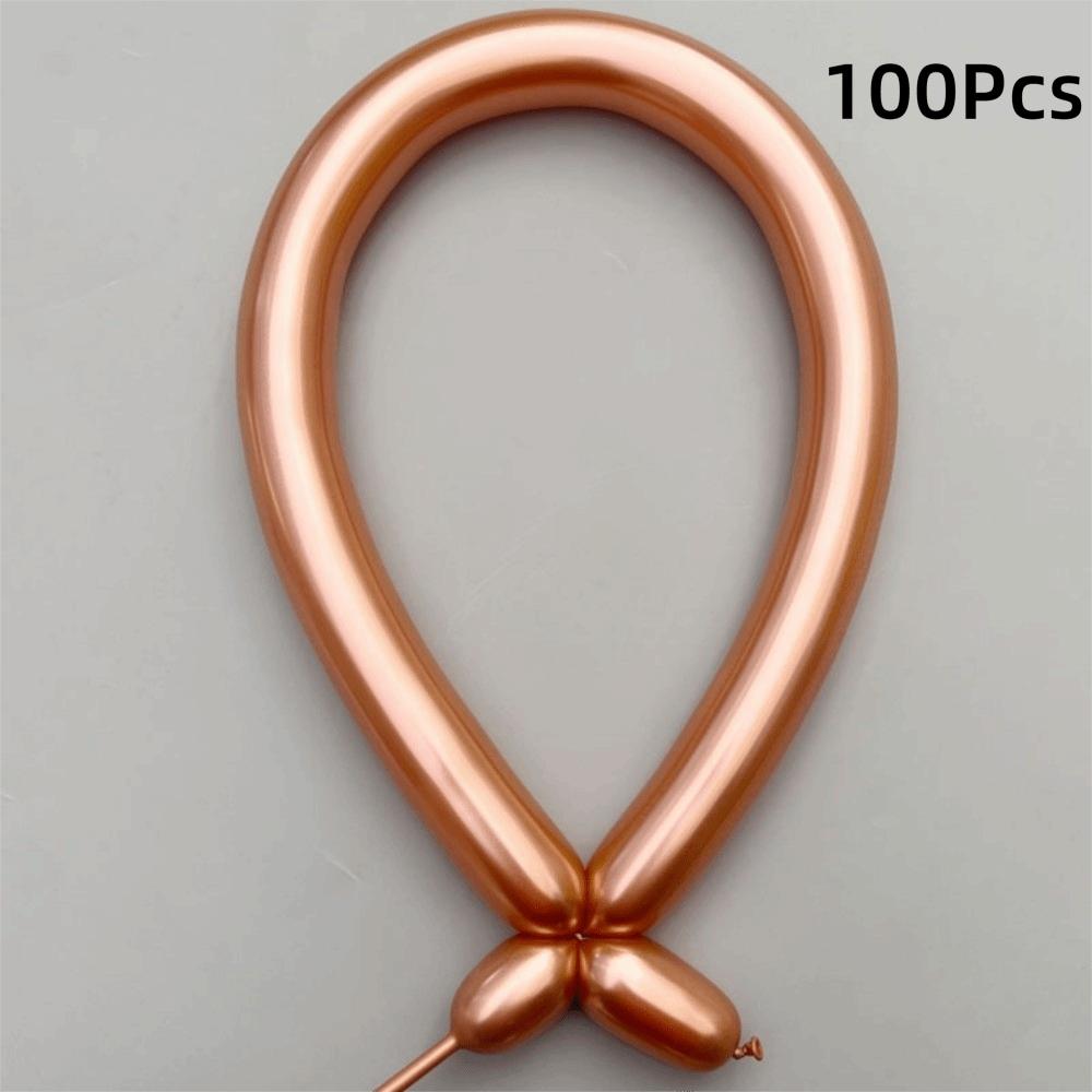 100Pcs Metallic Latex Balloons Glossy Metal Inflatable Balloon Decorations Party Decoration