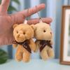 10Pcs Cartoon Animal White Bear Plush Keychain Keyring Bear Plush Dolls  Holiday Gift