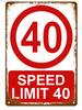 Vintage European Traffic Signs Collection Classic No Parking Regulatory Metal Plates Inspired by Spanish Road Safety Heritage