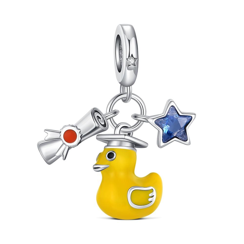 925 Silver Animal Charm Cartoon Cute gecko octopus Bead Fit Bracelet Diy For Women Original Dangle Pendant Mother's Day Gift