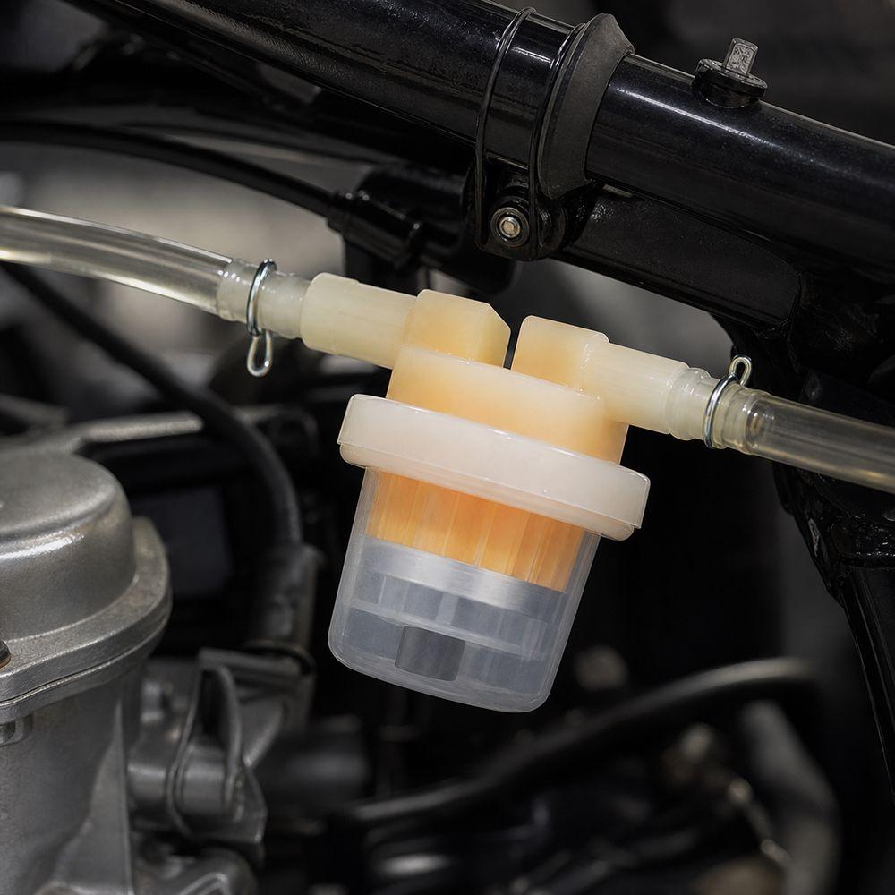 1/3Pcs Plastic Motorcycle Fuel Filter Inline Structure Gasoline Fuel Filter Motorcycle Accessories