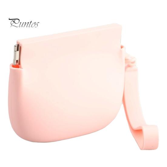 Silicone Coin Purse Portable Solid Color Multifunction Coin Holder Lipstick Keys Earphone Cable Storage Bag Pouch Wallet Women Girls Gift