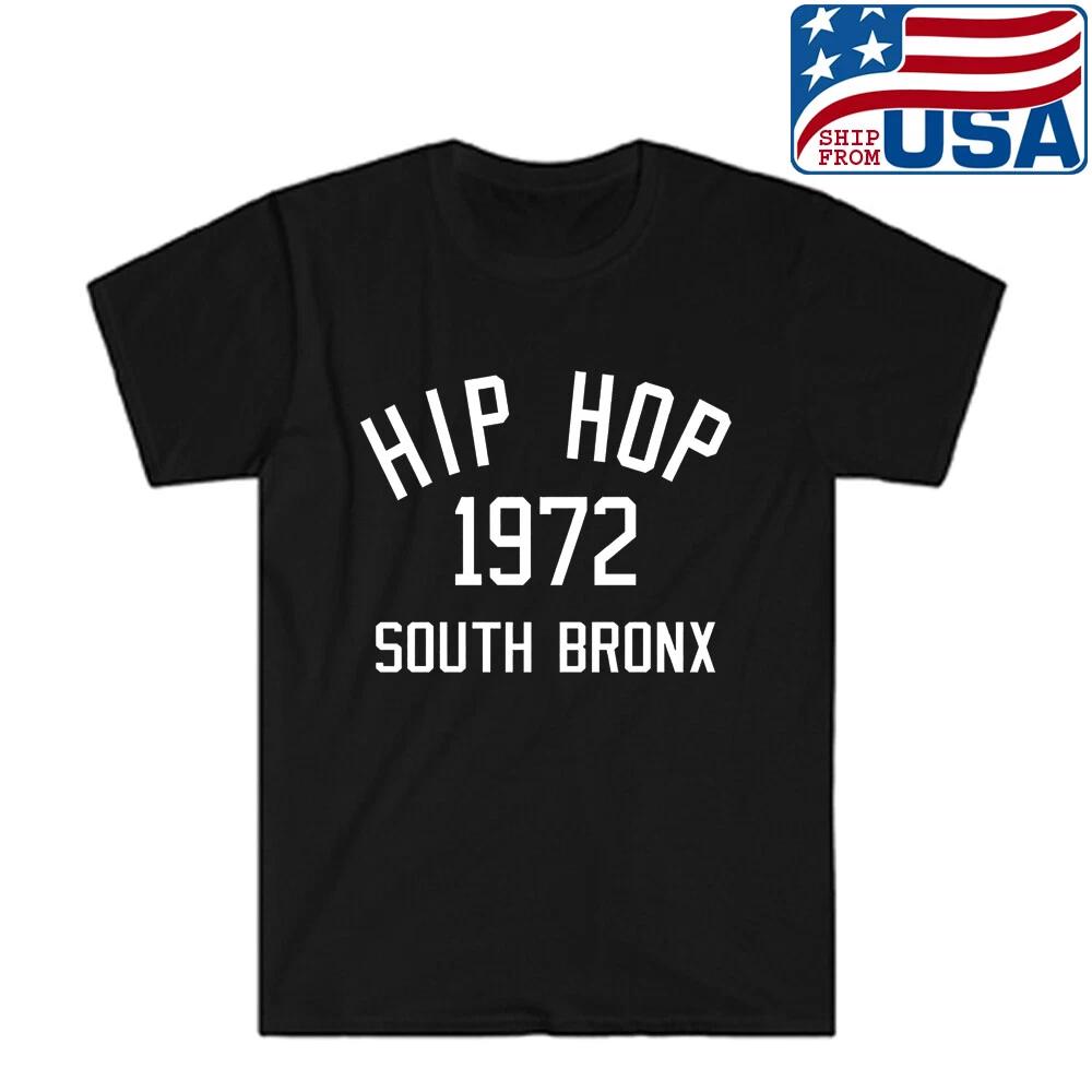 Hip Hop 1972 South Bronx Men s Black Size S to 5XL L