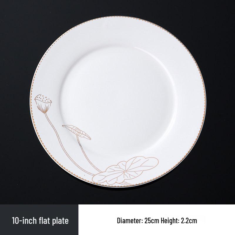 Hotel Restaurant Ceramic Tableware Set: Plates, Bowls, Cutlery, Chopsticks for Private Rooms - 7 or 8 Pieces