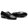 Herren Jungen Atmungsaktive Gesellschaftstanzschuhe Latein Jazz Tango Walzer Schwarze Lederschuhe