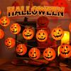 Luminous Halloween Pumpkin Lantern String Hanging Halloween Spider Lights  Haunted House