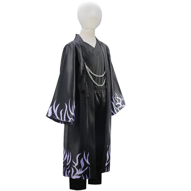 Dětský chlapecký kostým Jinu Party Cosplay Dětský Saja Chlapecká bunda Kalhoty Tričko Sada Převlek Halloweenský outfit