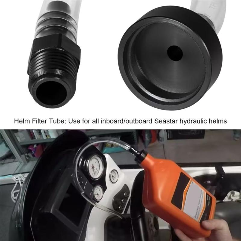 Marine Hydraulic Steering Bleed And Refill Tool Set High Temperature Resistant Bleeder for Enhanced Systems Performances