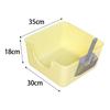 Cat Litter Box Open Top Pet Litter Tray Cat Litter Container Portable Cats Litter Pan Heighten for Small Medium Cats