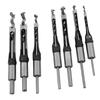 7PCS Square Hole Mortising Drill Bits Woodworking Square Hole Saw Bit Set 1 4 5 16 3 8 7 16 1 2 9 16 5 8 Inch