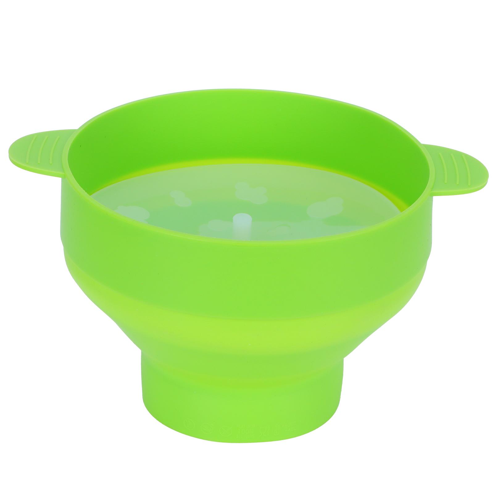 

Ведро для попкорна складная силиконовая чаша для приготовления попкорна «сделай сам» с крышкой кухонный аксессуар(С ручкойКрасный )