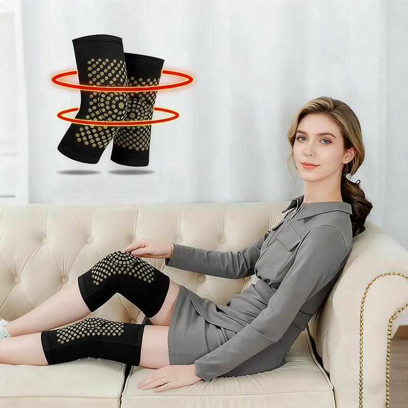 Zimowe Ciepłe Nakolanniki Pieluszka Wsparcie Kolana Dzianinowy Elastyczny Stabilizator Kolana Sporty Zewnętrzne Nakolanniki do Biegania Nakolanniki do Domu i Biura