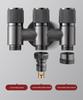 All-Copper Three-Way Diverter Valve with Triple Control Angle Faucet