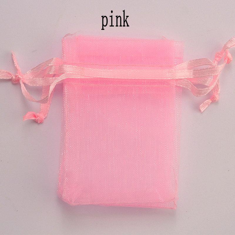 Wholesale 16 color 100pcs/lot 9*12cm organza Christmas wedding gift bags candy bag jewelry packing drawable organza bags&pouch