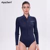 Womens 2mm Neoprene Full Wetsuit Deep Blue UV Protection Quick Dry Snorkeling Dive Suit Outdoor Water Activities