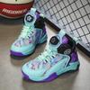 Breathable Mesh Children's Basketball Shoes Boys 2025 Summer New Girls Non-slip Rotating Button Sports Shoes Foreign Trade