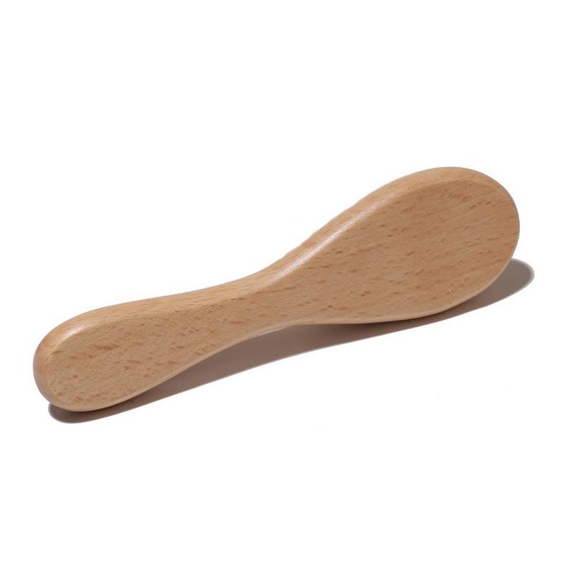 Baby Hair Brush for Newborn Natural Wooden Hairbrush Comb with Soft Wool Bristle