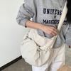 Crossbody Bag Ruched Large Capacity Nylon Bag for Women Versatile Trendy Bag