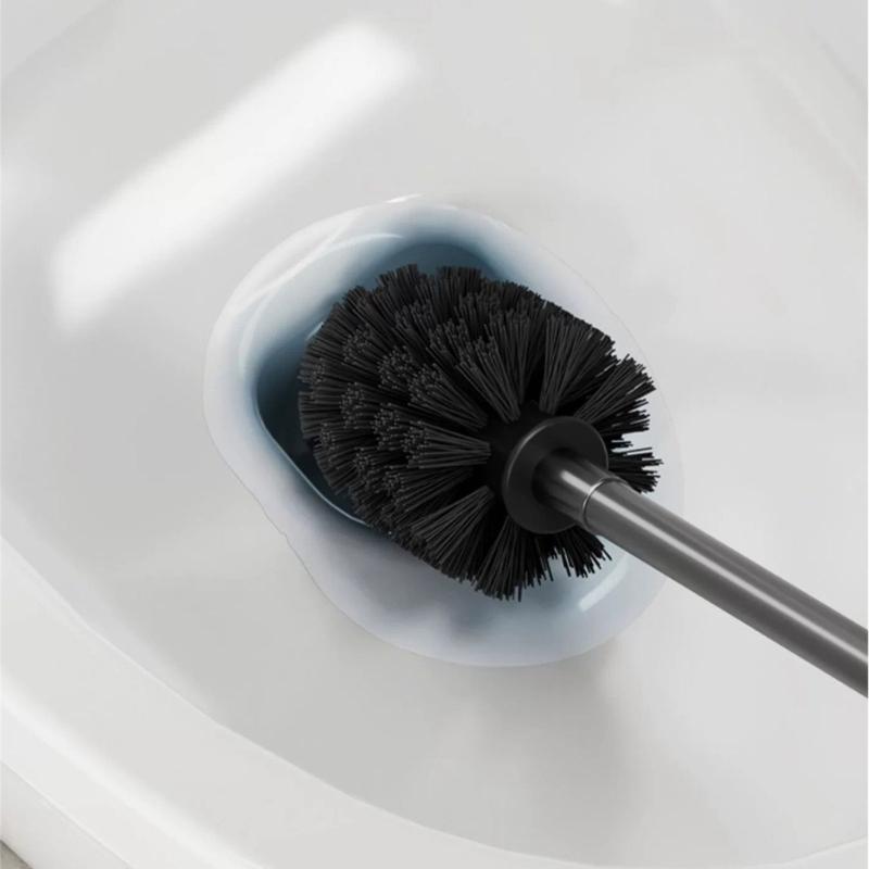 Toilet Brush Practical Bathroom Cleaning Brush Floor Freestanding or Wall Mounted for Home and Public Restrooms