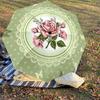 1PC Rose ButterflyAutomatic Open/Close Umbrella with Windproof, 8-Rib Sturdy Canopy, Durable Ribs, Fashionable Design, Outdoor Accessory, Fun Prin, Ho