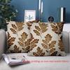 1 Pieces Oak Leaf Patterned Non Real Textile Fabric Pillows Polyester pillowcase, sofa decorative cushion cov Headboard Pillow