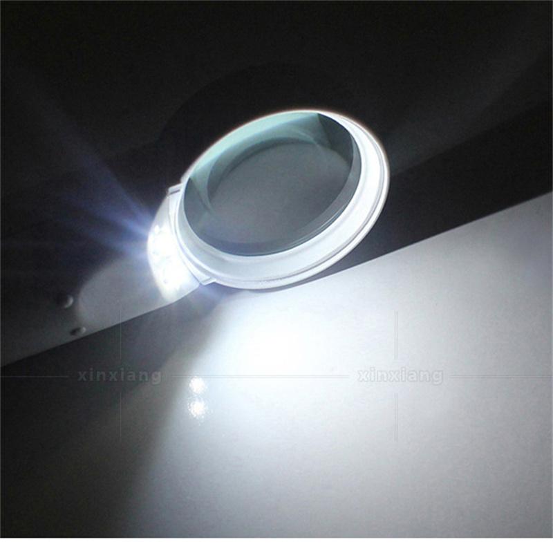 15X Magnifying Glass with Led Lights Old Man Loupe Rechargeable Magnifier Illuminated Handheld Reading Glasses, for Seniors