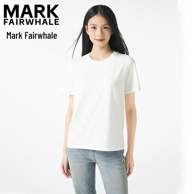 Mark Fairwhale Women's Loose Fit Round Neck Short Sleeve T-shirt