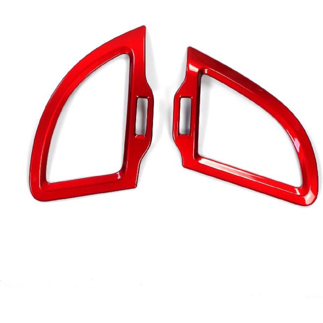 YOUTOOCAR 2PCS Side Air Vent Covers Compatible with Kia Stinger 2018-2023 Accessories (Red)