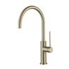 Brushed Gold 304 Stainless Steel Kitchen Sink Faucet Single Handle Cold and Hot Mixer Sink Tap Gun Gray Deck Mounted Basin Tap