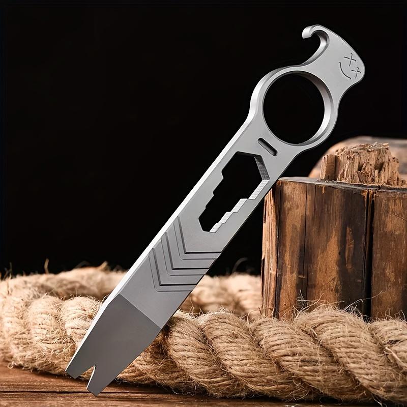 Multifunkční EDC nástroj z titanové slitiny páčidlo s otvírákem na lahve, kovový užitkový gadget pro každodenní nošení bez použití elektřiny