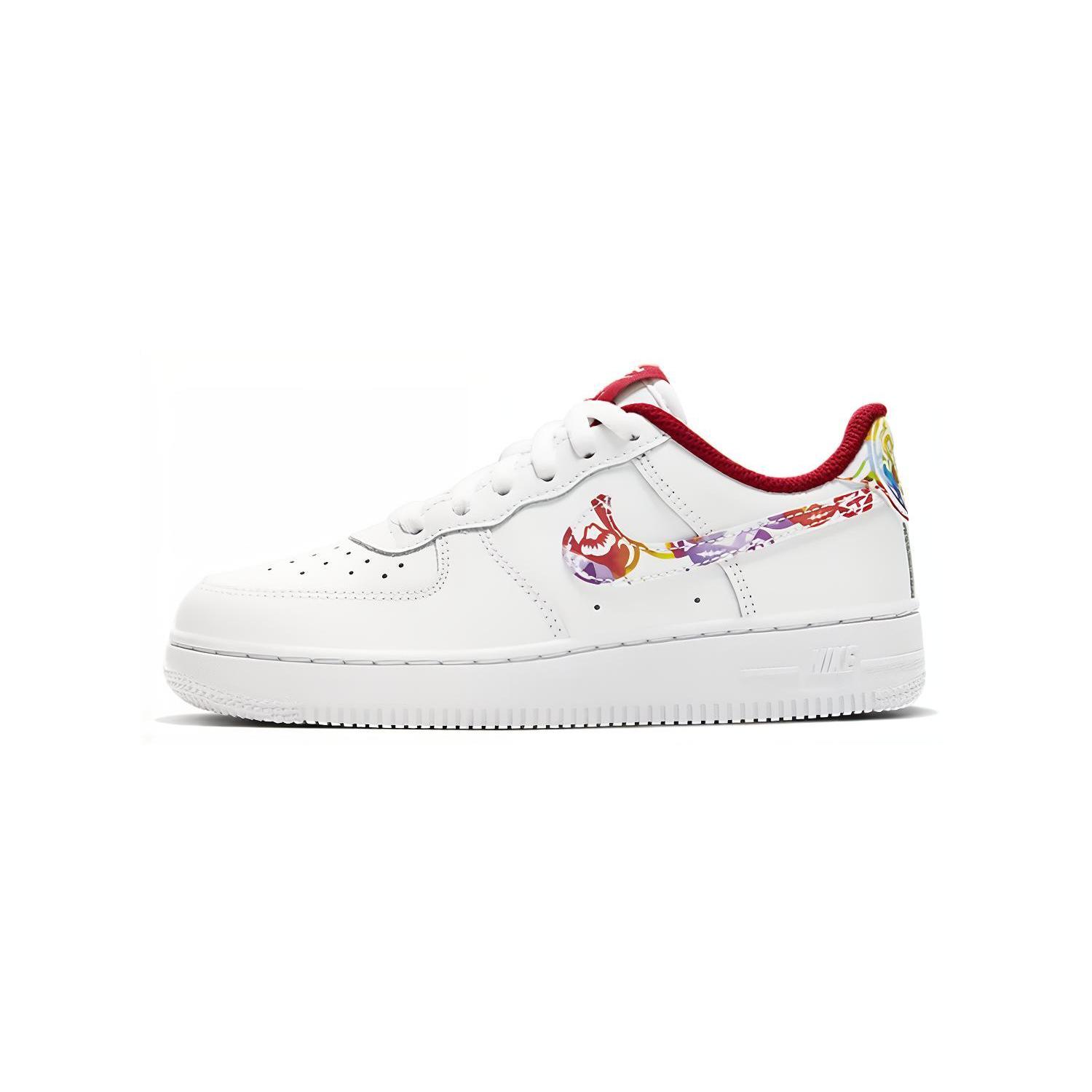 

Nike Air Force 1 CNY Abrasion Resistant Low top Kids Skateboarding Shoes Help White Children Aged 3 7 Years Old CU2981-191 11C