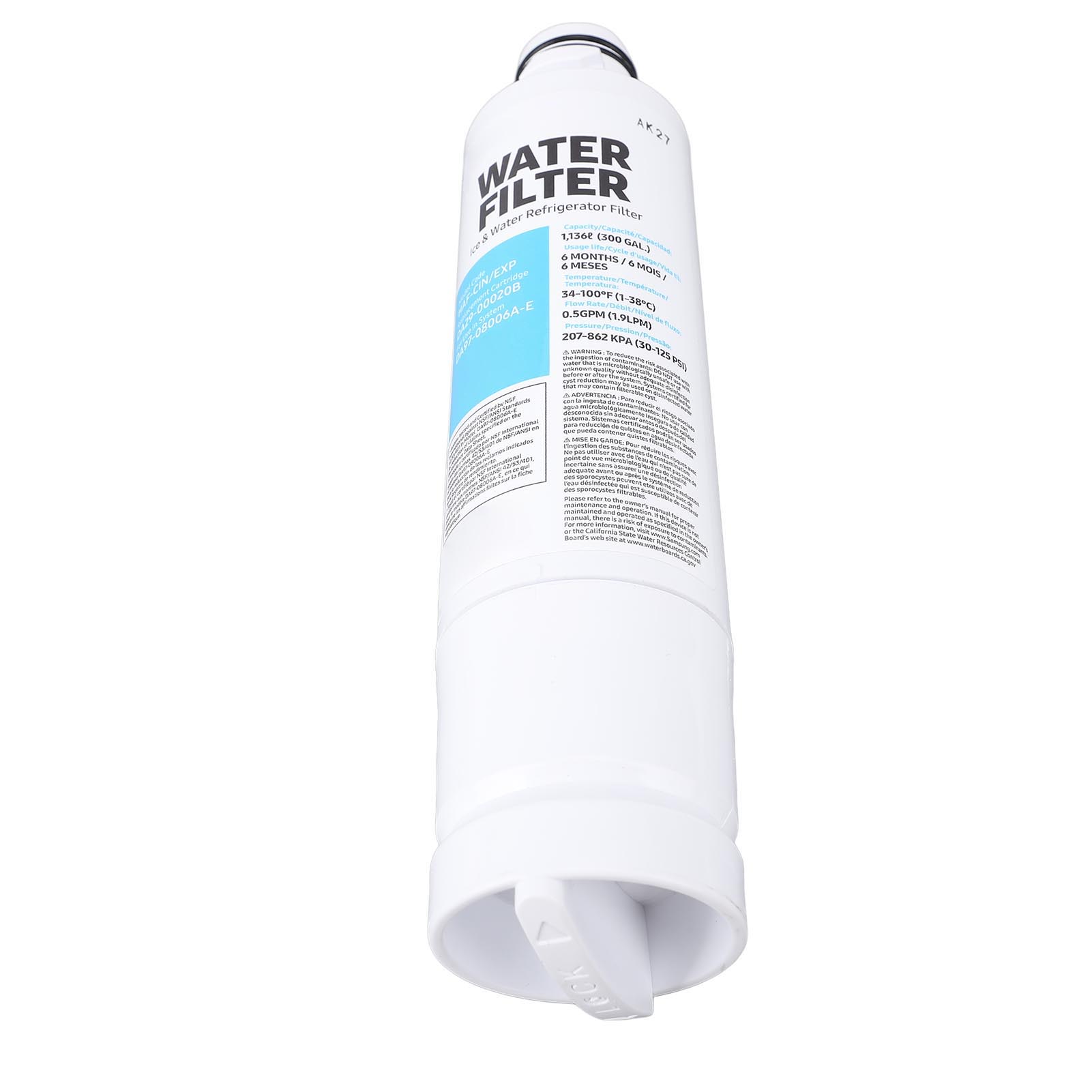 Refrigerator Filter Activated Carbon and ABS Refrigerator Replacement Water Filter for DA29-00020B Activated carbon + abs