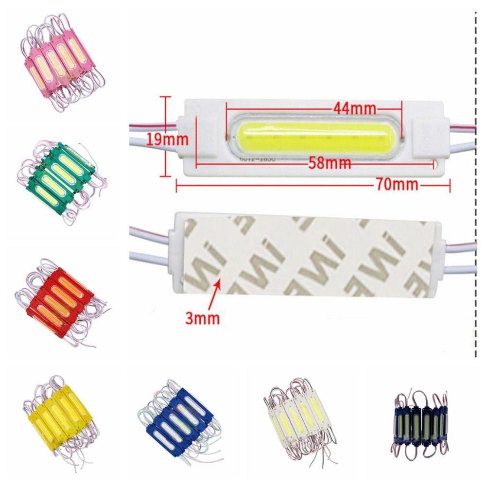 10pcs/lot 12V COB LED Module Waterproof Indicator Light Warning Lamp LED Back Light  Sign Channel
