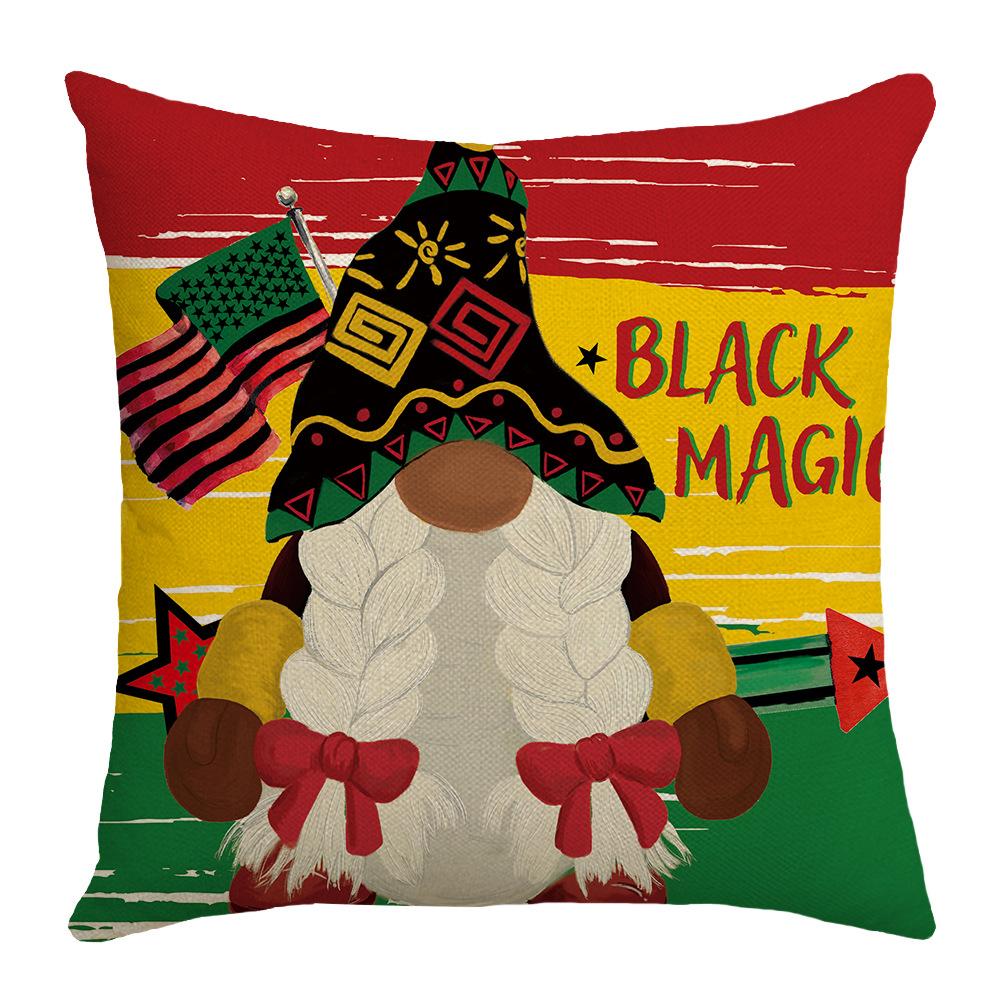 

New Black Month Pillow Holiday Home Decoration Pillow Simple Sofa Living Room Pillow 45 * 45Cm (excluding pillow core)