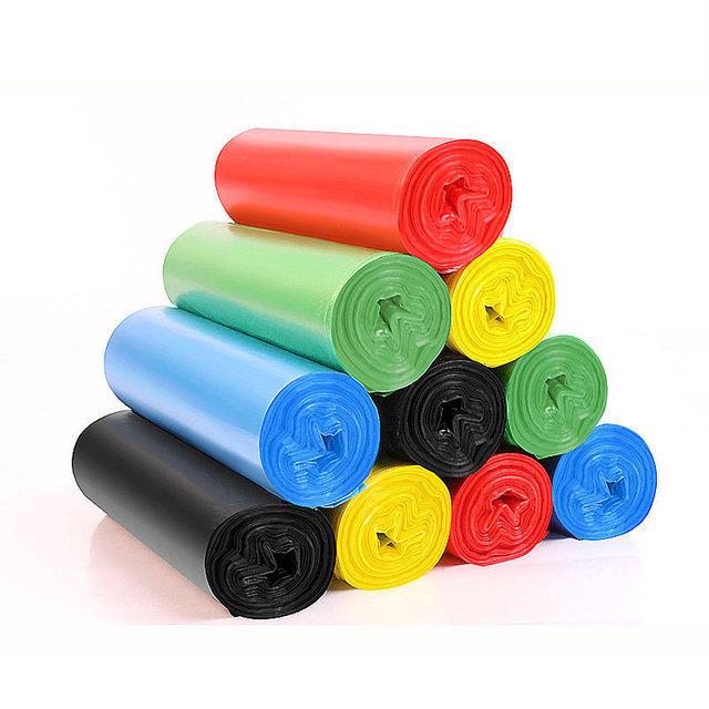 

Extra Thick Black Flat Mouth Garbage Bags - Six-Roll Pack for Hotel, Kitchen, and Household Use 45cm x 50cm