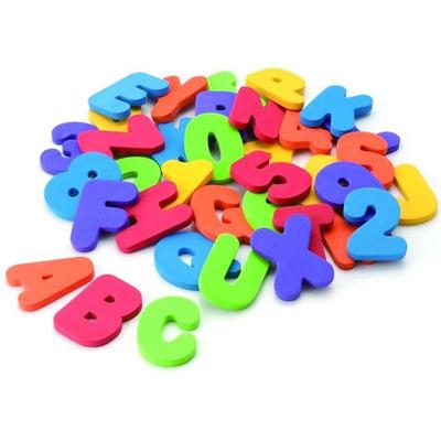 36 Stück buntes Baby-Spiel-Wasserbad, alphanumerische Paste, Lernspielzeug für Kinder