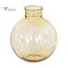 Klarer Wasserpflanzenbehälter Runder Harz-Vase, Transparenter Kugel-Blumentopf mit Jute-Glasvase für Blumenbogen, Moderner Kunststoff-Pflanztopf