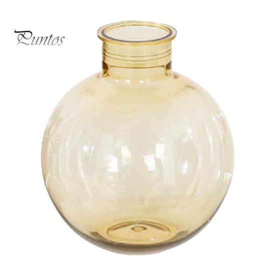 Klarer Wasserpflanzenbehälter Runder Harz-Vase, Transparenter Kugel-Blumentopf mit Jute-Glasvase für Blumenbogen, Moderner Kunststoff-Pflanztopf