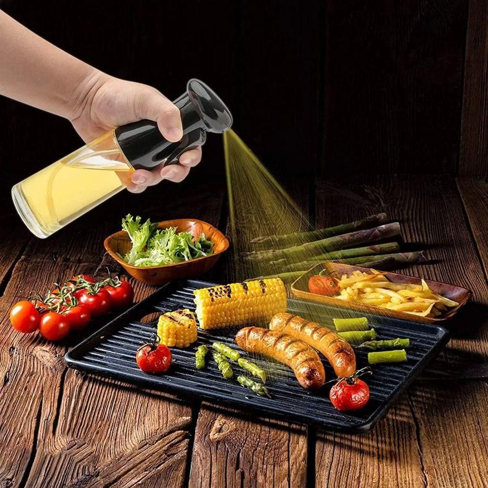 Glass Material Olive Oil Dispenser Precision Spray Vinegar Sprayer Oil Spray Bottle  BBQ Cooking