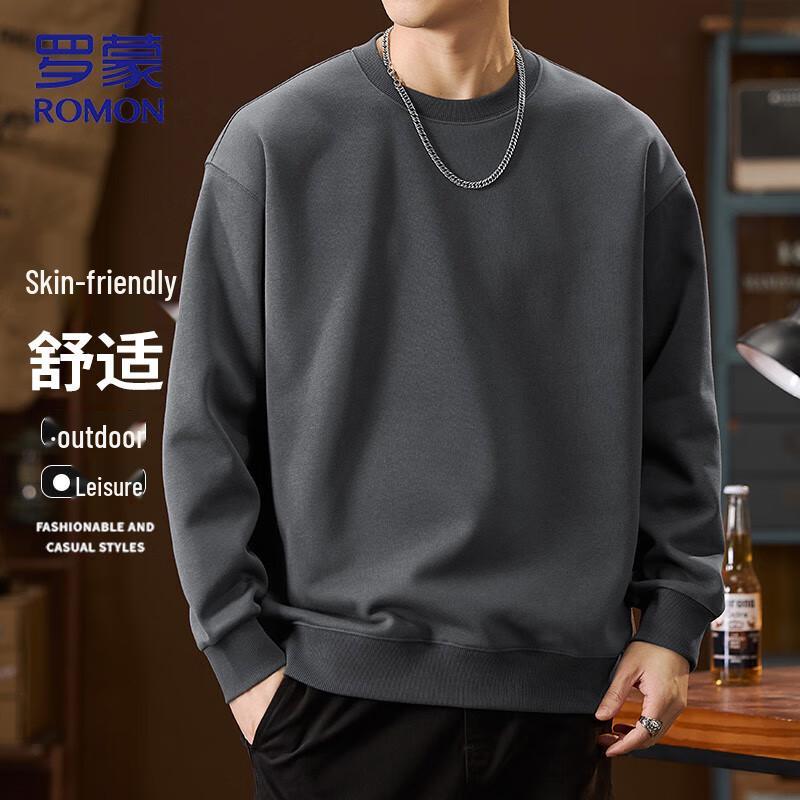 ROMON Men s Casual Pullover Sweatshirt 2XL