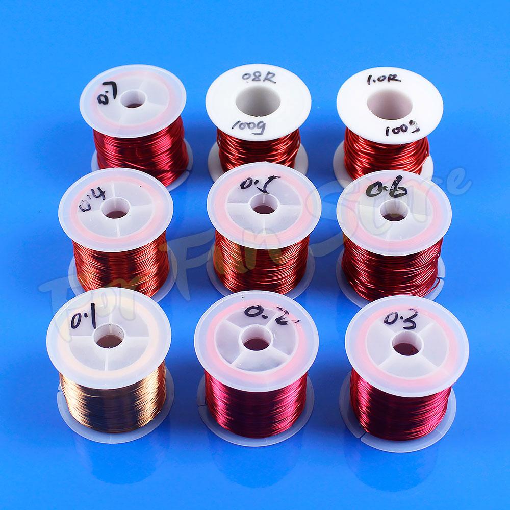 For Fun Copper Wire Enameled Wire 0.1mm -1.0mm Multi-purpose Bead String Cable Conductive Copper Wire Magnet Wire Bare Wire Coil