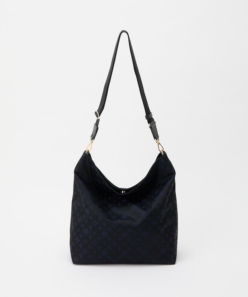 Russet Monogram Nylon Jacquard Vertical 2-Way Shoulder Bag RUZ1052222A0013 Free Size Navy