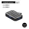 10-in-1 Transparent Type-C USB Hub Expansion Dock