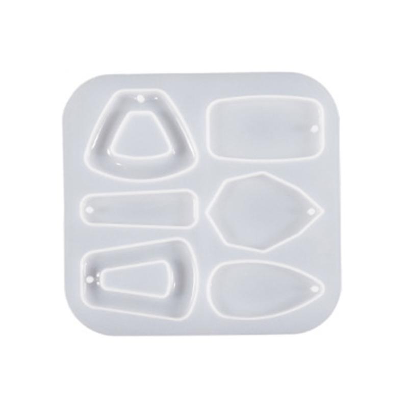 Crystal Earring Pendant Mould Ear Clips Silicone Mold Irregular Shapes Earrings Mould for DIY Enthusiasts Crafts Mould
