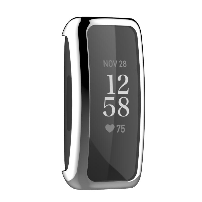Case for Inspire 2/3 TPU Thin Plated Case Shock-Proof Cover All-Around Protective Bumper Shell Smartwatch