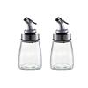 2PCS 160ML Glass Oil Bottle with Anti-drip Spout Kitchen Soy Sauce Bottle Vinegar Bottle  Restaurant